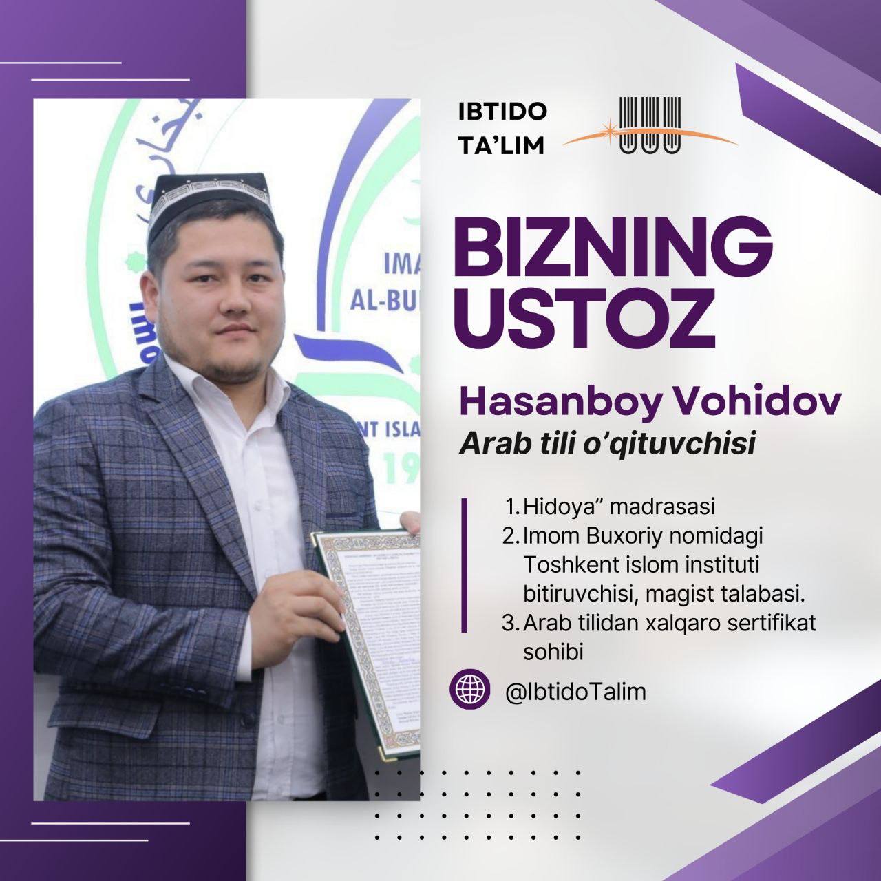 Hasanboy Vohidov